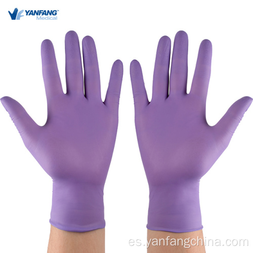 Guantes de mano de nitrilo industrial sin polvo